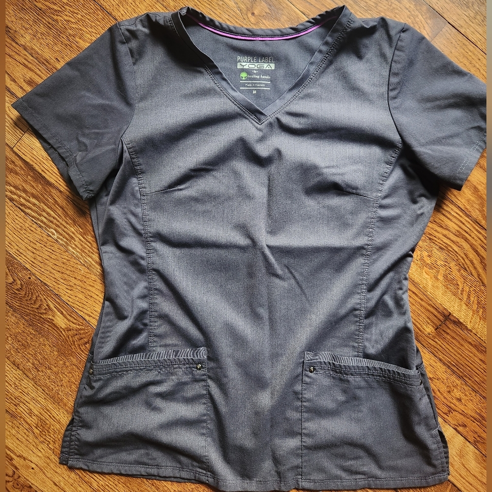 Healing Hands Purple Label Juliet Scrub Top Size Medium